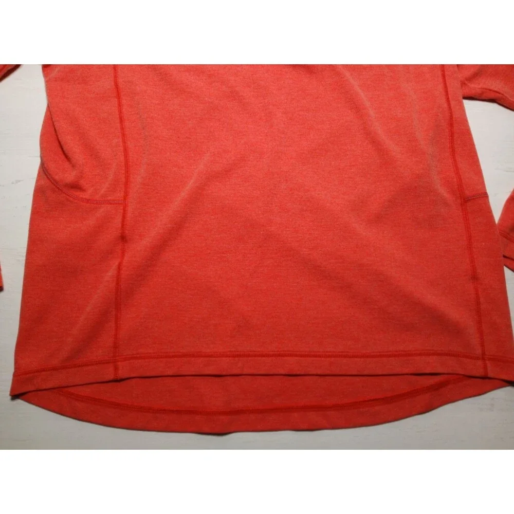 Tommy Bahama Sweater Womens Long Sleeve Pullover Large 1/4 Zip Pink Salmon